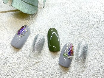 ネイルサロン ふるる 大須店/☆ミディアムネイル☆#140