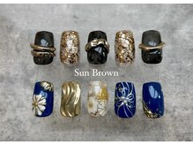 サンブラウン(SUN BROWN)/Nail designs by chiharu
