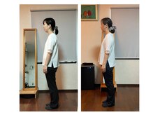 花鍼灸院の雰囲気（お顔以外にも美姿勢作りや、お体の不調のケアにも力を入れてます）