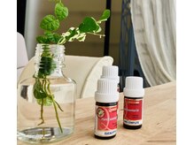 なつめ鍼灸ボディケアサロンの雰囲気（当サロンはイギリスとフランスのアロマを使用しています。）