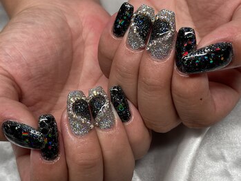 チピネイル 尼崎(chipinail)/ハートとにかくキラキラなのね