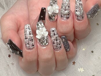 シーアンドビーネイル(C&B Nail)/ツイードネイル