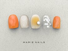 マリー ネイルズ いわきラトブ店(MARIE NAILS)/オレンジ 新規7700円税込 0410c
