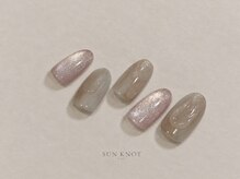 SUN KNOT nail 大和高田 /フィルイン/マグネット/長さだし/持ち込み/ジェルネイルの雰囲気（うる艶マグネットと繊細なニュアンスネイルで日常に彩りを。）