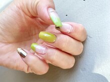 ワイドット(y.)/フレッシュグリーン×シルバー