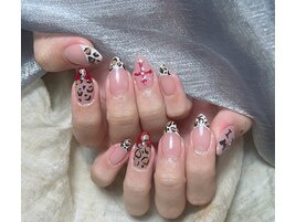 ヒョウ柄xフレンチxクロム