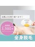 【8月限定】自分史上１番キレイに☆　全身脱毛（VIOもしくはお顔）￥3,980