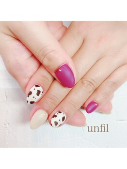 アンフィルルーム(unfil room)/牛柄ネイル定額ベーシックA