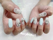 モルフォネイル(Morpho nail)/#ワンホンネイル #モテカワ