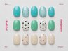 【 夏限定 ネイル 】3種類から選べる!定額BASICコース(Art4本)¥8,490