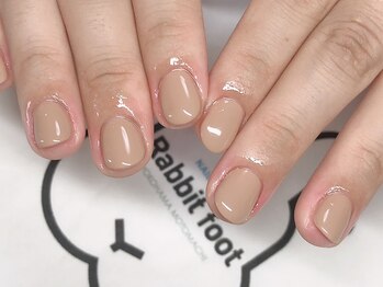 ネイルサロン ラビットフット(Rabbit foot)/ヌーディベージュネイル4500円