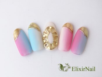 エリクサーネイル 神田(Elixir Nail)/やり放題/クーポン使用