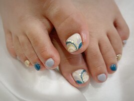 プッチ柄フットネイル