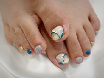 ココズルーム(KOKO's Room)/プッチ柄フットネイル