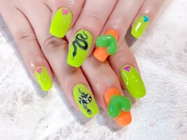 #ネオンカラー#ハート#派手