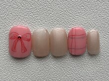 カラ ネイル 中津店(calla nail)/リボン×チェック