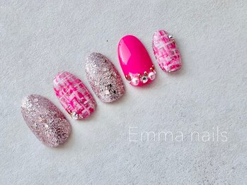 エマ ネイルズ(Emma Nails)/キラキラツイード☆