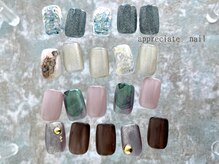アプリシーエイトネイル(appreciate nail)の雰囲気（カラー、パーツ変更無料/定額制/サンプルデザイン/ニュアンス/）