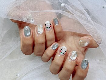 ヒラソルネイル(Girasol nail)/Xmas限定アートコース