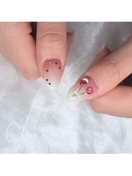 クリア(Clear)/さくらんぼネイル