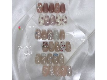 3.4月デザインネイル￥8,000