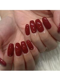 REDレッドREDネイル