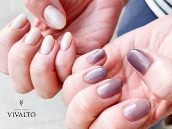 ワールド ビューティ ヴィヴァルト 宝塚店(WORLD BEAUTY VIVALTO)/ワンカラーネイル/秋ネイル
