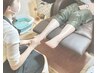 地爪に戻す【フットジェルオフ＋足裏ケア】フットバス付¥5,500