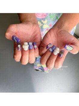 オーロラ×パープル