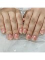 アバネイル 藤が丘(AVA NAIL)&nbsp;チーク×先端ミラー定額のカジュアルアートにあるデザインです