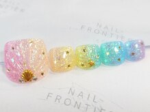 ネイルフロンティア 吉祥寺(NAIL FRONTIER)/Eレインボーキラキラ8980円～