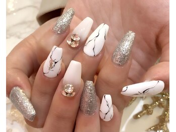 大理石 ギャルネイル Pg ネイルサロン ネイルズゴーゴー 渋谷店 Nailsgogo のフォトギャラリー ホットペッパービューティー