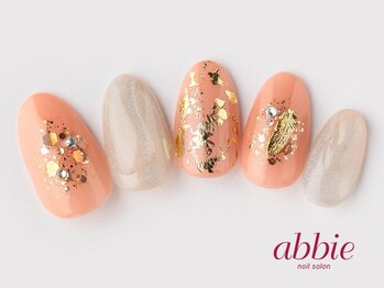 ネイルサロン アビー 宮益坂店(abbie)/オレンジフェザー ¥13739