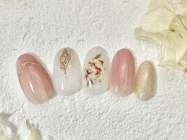 押し花ネイル銀座フィルイン
