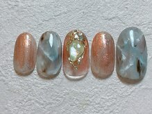 ネイルビート(NAIL BEAT)/大理石ネイル　ニュアンス