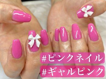 ギャルピンクにりぼんパーツ