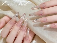センスネイル(Sense Nail)/秋冬ネイル　エレガントデザイン