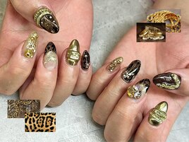 レオパードリング個性派ビジュー
