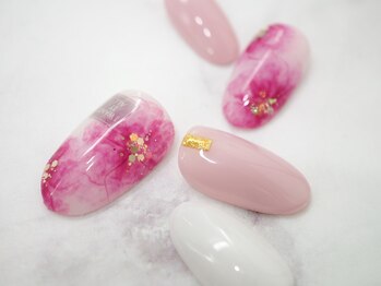 オトナネイル(otona nail)/ふんわりぼかしフラワー