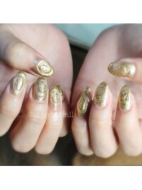 _____ニュアンスぽこぽこネイル