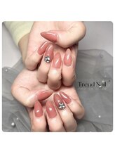 トレンドネイルスタジオ(Trend Nail Studio)/ワンカラーのチップ長出し