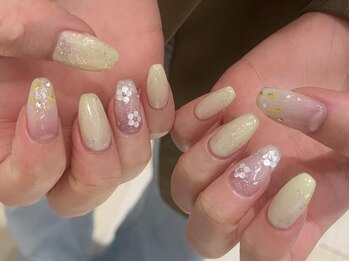 アングゥ ウル(ungu ul)/春ネイル/お花デザイン