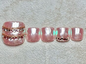 レイネイル レイエステティック 岐阜茜部店(RAY NAIL & RAY ESTHETIC)/ピンクミラー