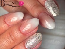ブレンド 広尾店(BLEND)/透け感グラデ×きらめきラメ