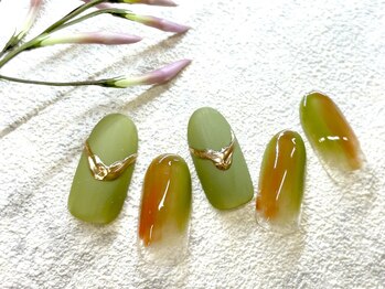 ネイルサロン ふるる 大須店/☆ミディアムネイル☆#145