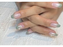 サロンドボーテネイル(salon de beaute NAIL)/【green French】