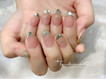 トゥーシェネイルズ(Touche'nails)/ガラスフレンチ