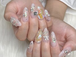 ★キラキラ夢かわチークネイル★