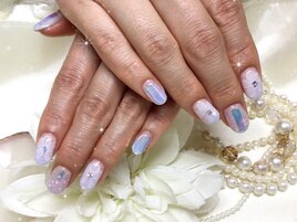 ぽわフラワーネイル