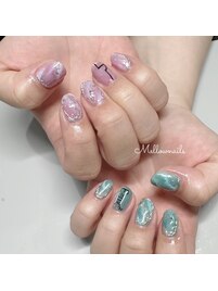 ワンポイント★推しネイル